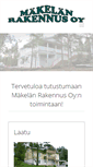 Mobile Screenshot of makelanrakennus.fi